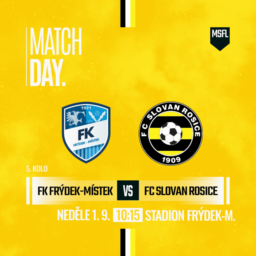 V neděli dopoledne zamíří A-tým do&nbsp;🚂Frýdku-Místku.