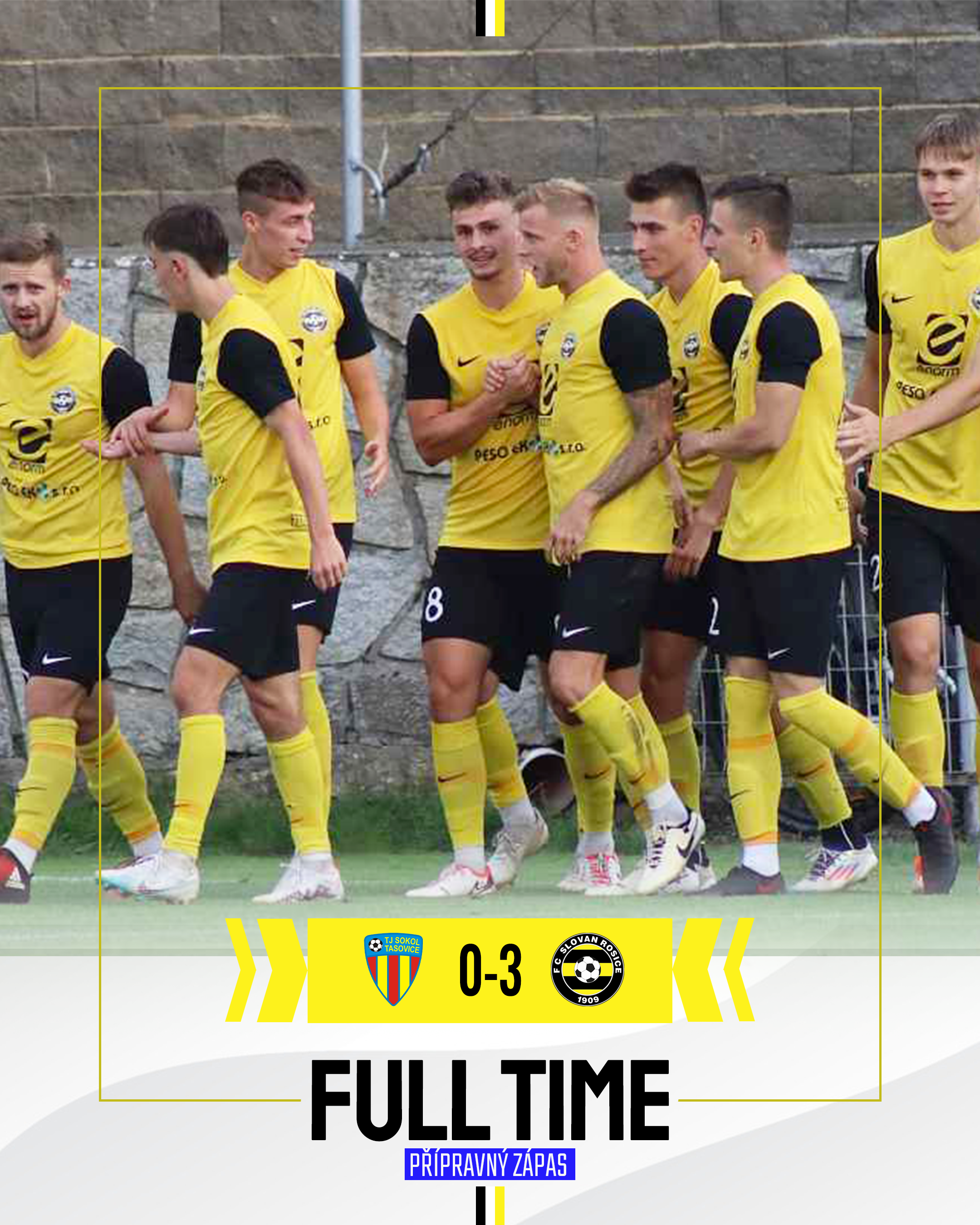 Áčko v přípravě zatím stoprocentní. Tasovice porazilo 3:0 ✅