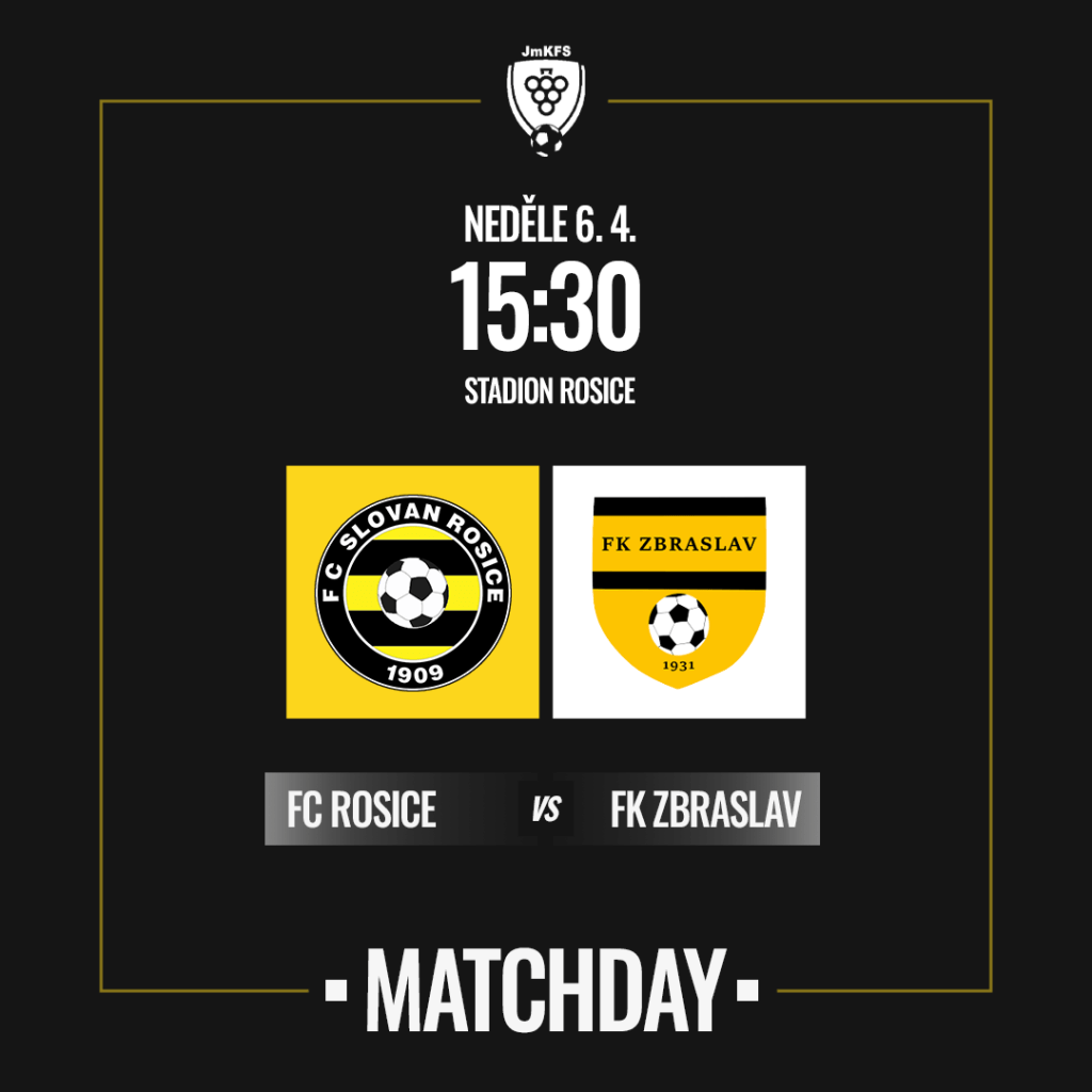 V 18.kole 1.B třídy změří síly benfika se Zbraslaví.&nbsp;⚒️