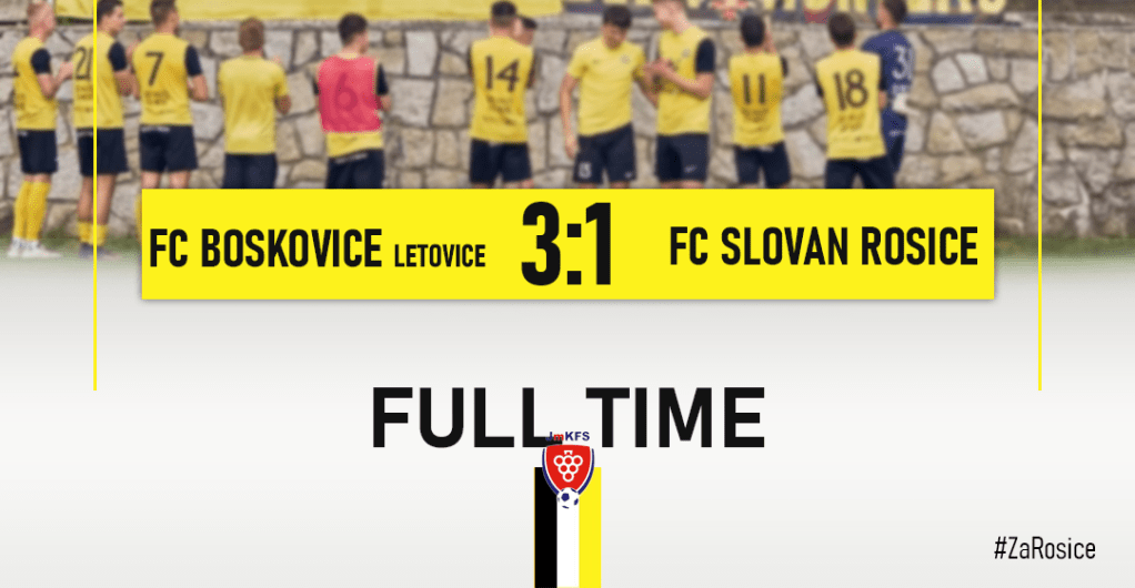 V Boskovicích jsme padli&nbsp;3:1